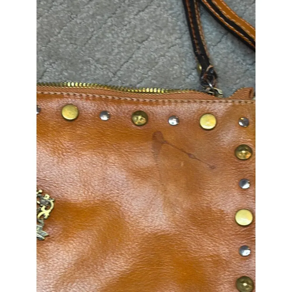 Pratesi Firenze Leather Studded Wristlet